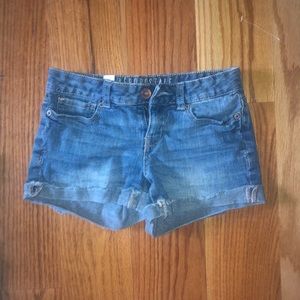 denim shorts